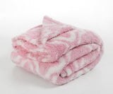 Printed Sherpa Blanket - Ultra Soft Warm & Fluffy - Size -  Double