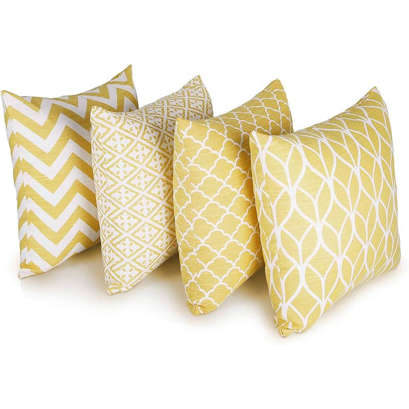 Set of 4 Double Sided Cushion Covers