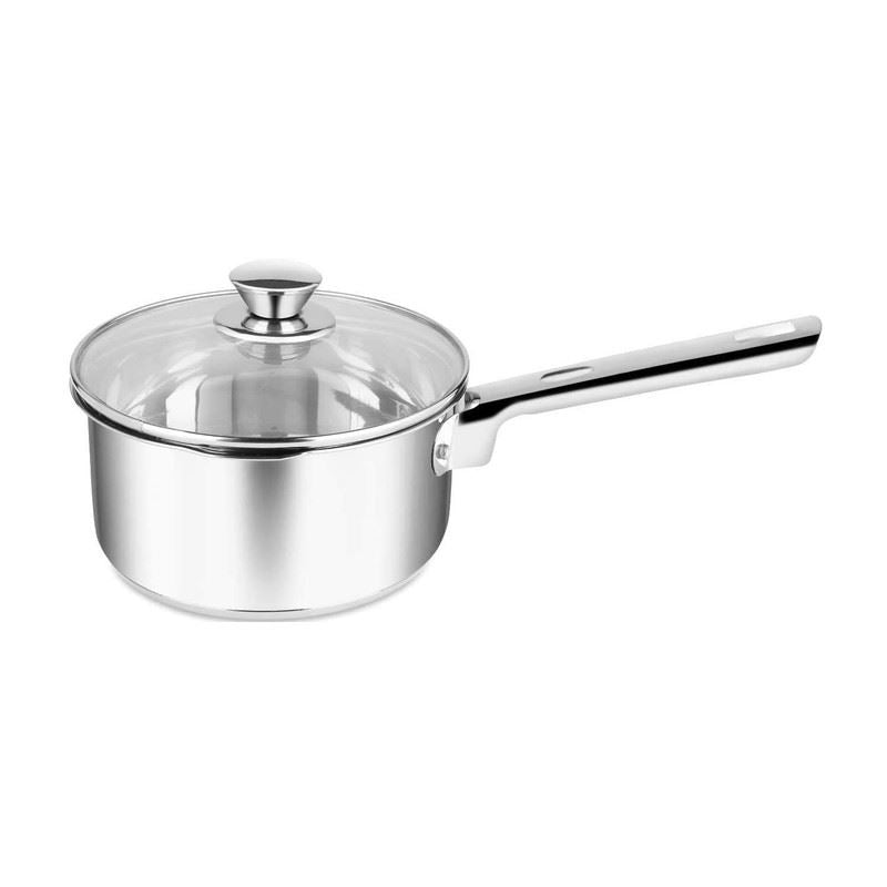 Stainless Steel Sauce Pan with Glass Lid