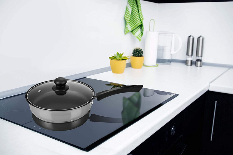 Stainless Steel Saute Pans with Glass Lid