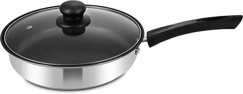 Stainless Steel Saute Pans with Glass Lid