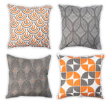 Pack of 4 Tessellated Cotton Cushion Cover