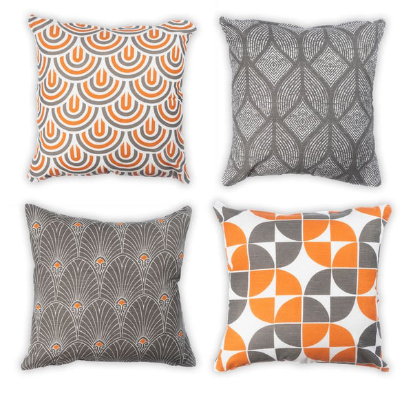 Pack of 4 Tessellated Cotton Cushion Cover