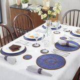 Tischsets, Untersetzer und Serviettenringe im Set – handgefertigte Glasperlen