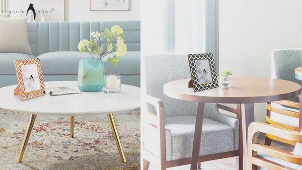 Fotorahmen - Criss-Cross-Design aus Holz