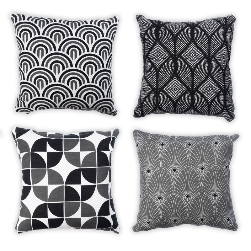 Pack of 4 Tessellated Cotton Cushion Cover