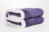 Reversible Blanket - Sherpa Flannel - Microfiber Ultra Soft - Size - Twin, Queen & King