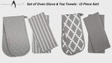 Oven Glove & Tea Towels Set