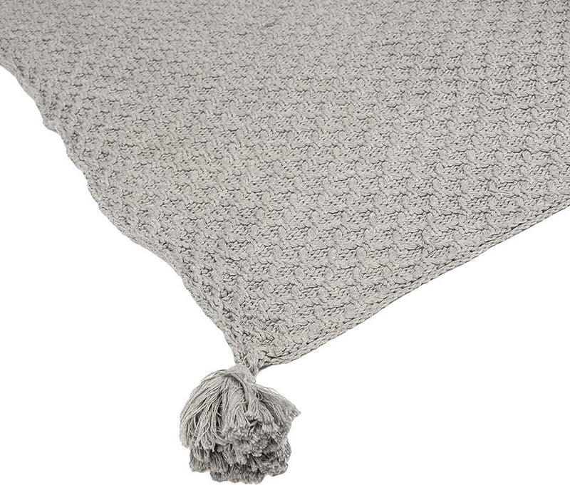 Knitted Throw Blanket - Pure Cotton - Size - Twin