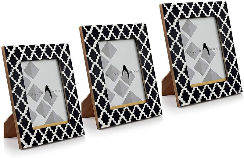Fotorahmen - Criss-Cross-Design aus Holz