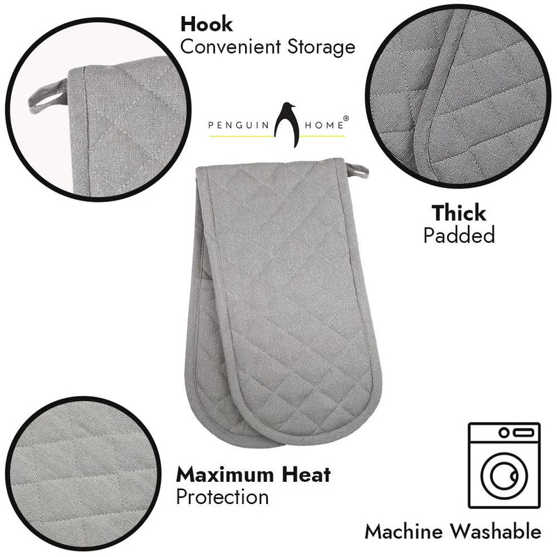 Oven Glove & Kitchen Tea Towels - Set of 3