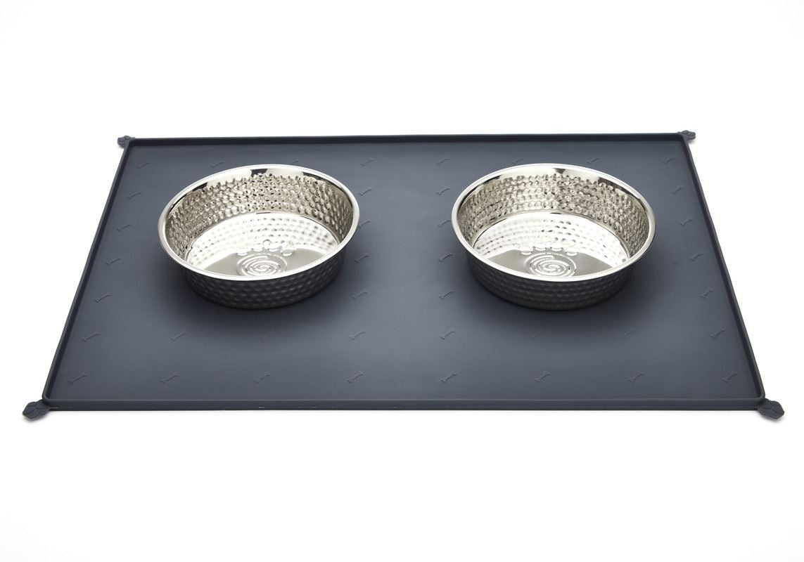 Grey / Mat-53x37 cm & Bowl-700 ml