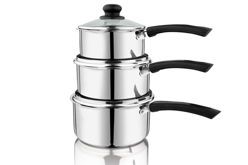 Stainless Steel Sauce Pan with Glass Lid