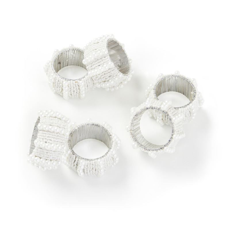 Napkin Rings - Pearl Style Beaded