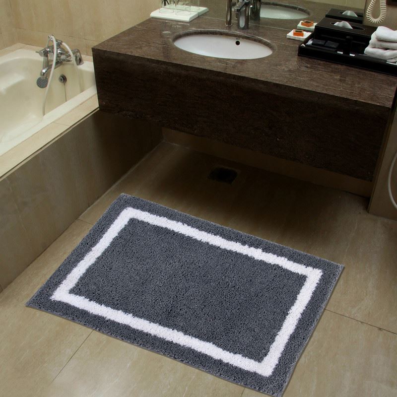 Reversible Bath Mat - Non Slip Microfibre Tufted