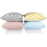 Set of 4 Double Sided Cushion Covers