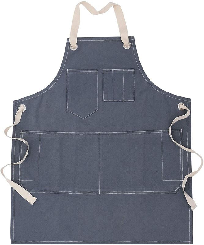 Denim Kitchen Apron - Stone Washed Cotton - 80 x 70 cm