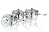 Stainless Steel Sauce Pan with Glass Lid