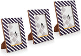 Fotorahmen - Gestreiftes Design aus Holz