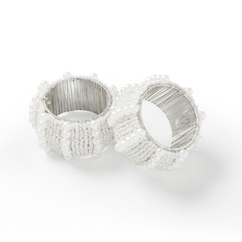 Napkin Rings - Pearl Style Beaded