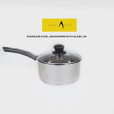 Stainless Steel Sauce Pan with Glass Lid