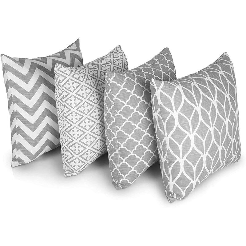 Set of 4 Double Sided Cushion Covers