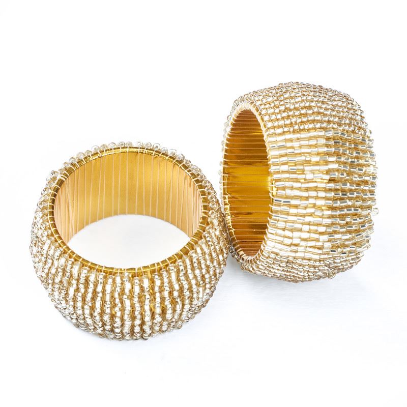 Napkin Rings - Handcrafted Glass Beaded