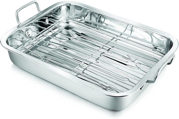 Roasting Rack with Handles - Stainless Steel