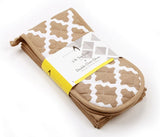 Oven Glove & Kitchen Tea Towels - Set of 3