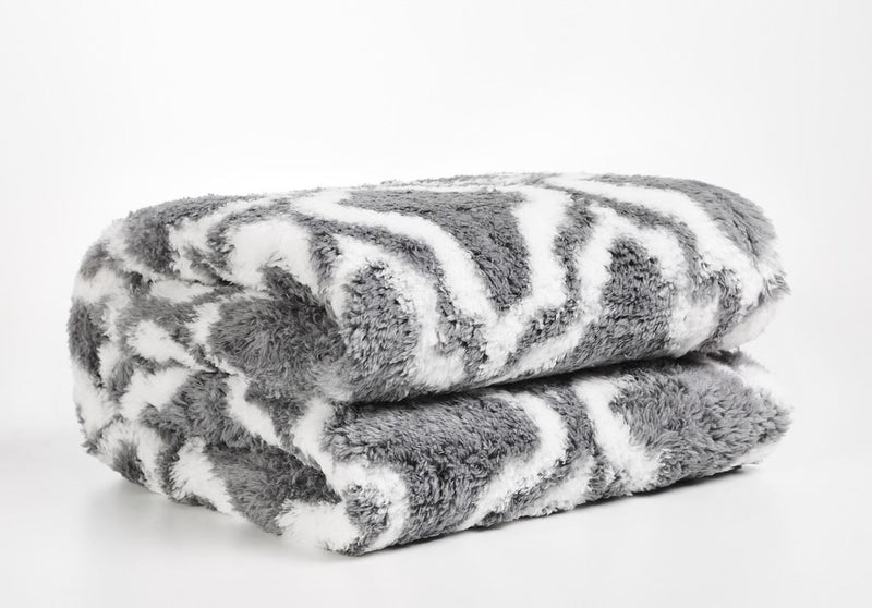 Printed Sherpa Blanket - Ultra Soft Warm & Fluffy