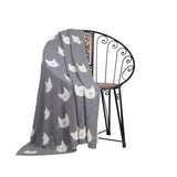Pet Design Throw Blanket - Pure Cotton Knitted