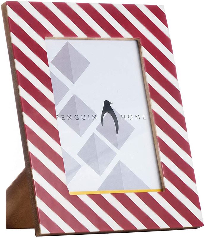 Photo Frame - Striped Design Wooden