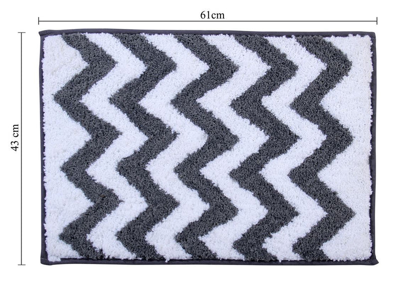 Reversible Bath Mat - Non Slip Microfibre Tufted