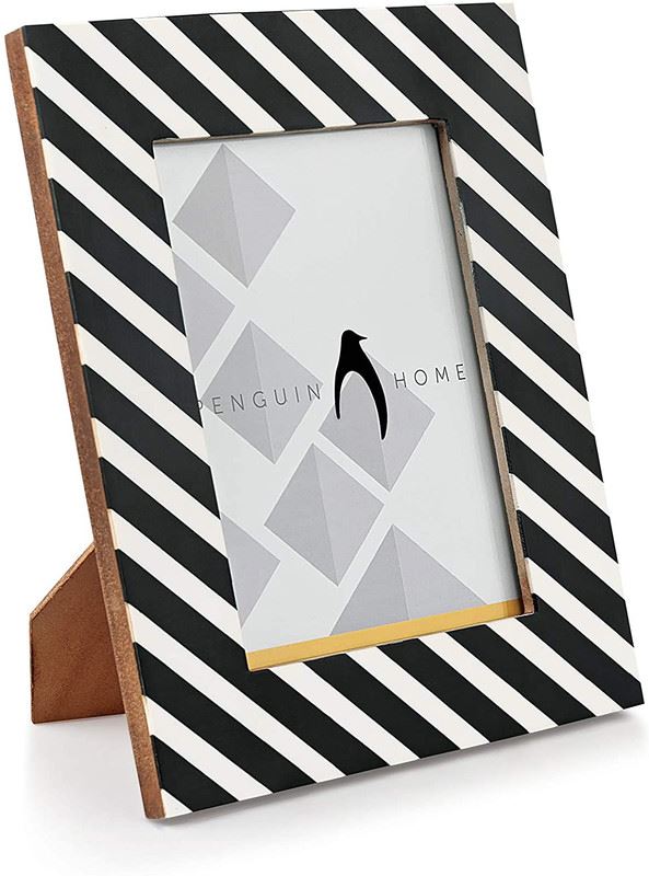 Fotorahmen - Gestreiftes Design aus Holz