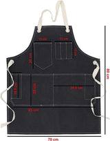 Denim Kitchen Apron - Stone Washed Cotton - 80 x 70 cm