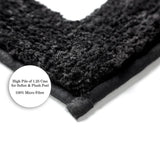 Bath Mats - Set of 2 - Race Track Design - Non Slip Microfibre Plush Soft