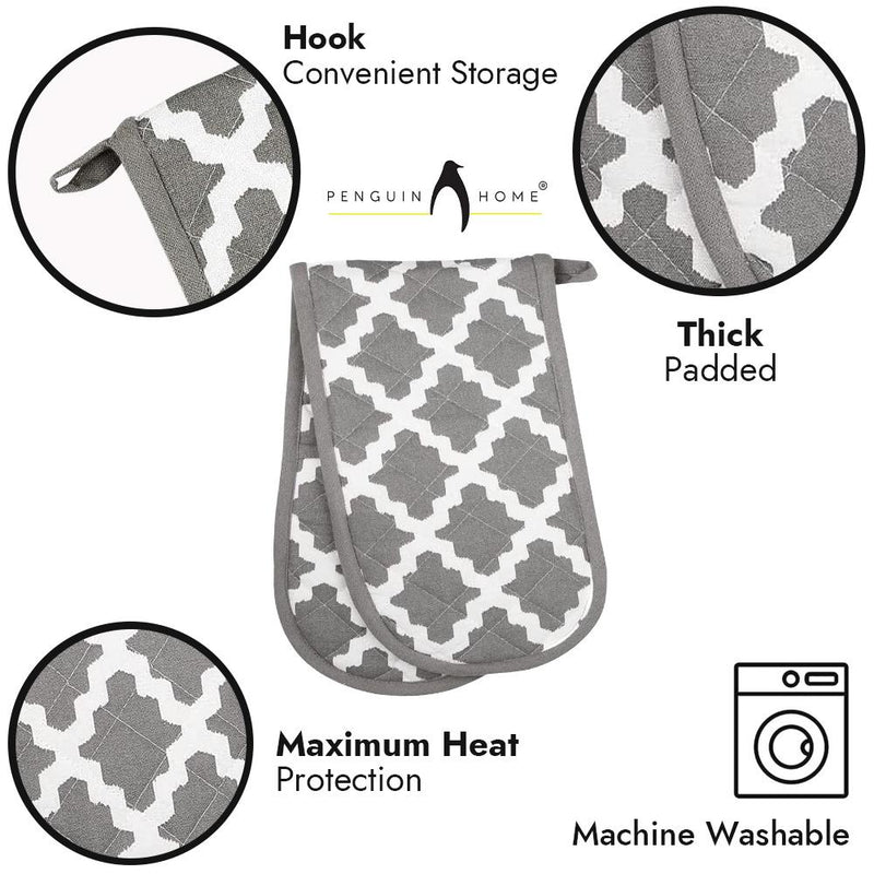Oven Glove & Kitchen Tea Towels - Set of 3