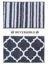 Reversible Bath Mat - Non Slip Microfibre Tufted