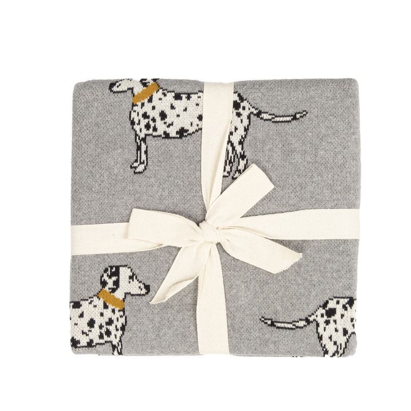 Pet Design Throw Blanket - Pure Cotton Knitted - Size - Twin