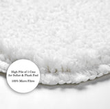 Bath mat and Contour Set - Non Slip Microfibre Plush Soft