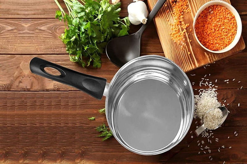 Stainless Steel Sauce Pan with Glass Lid