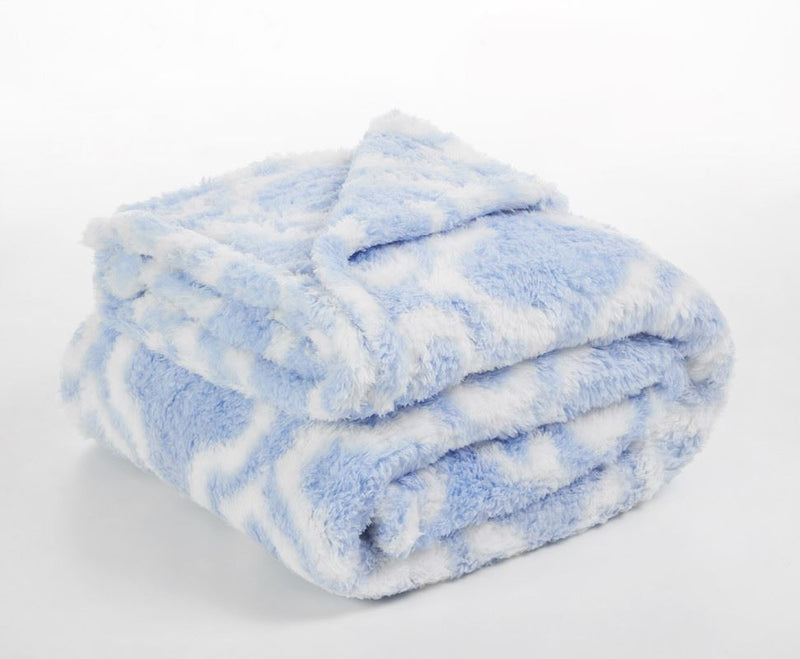 Printed Sherpa Blanket - Ultra Soft Warm & Fluffy