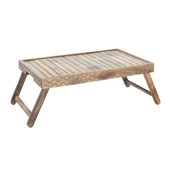 Breakfast Bed Tray - Foldable & Sturdy Mango Wood