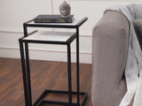 Penguin Home® Set aus 2 runden Beistelltischen mit weißer Marmorplatte