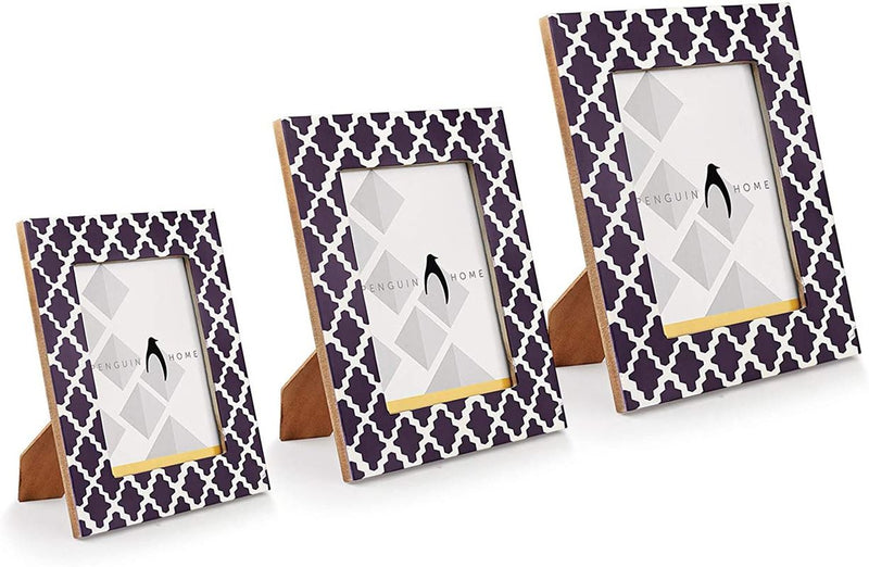 Fotorahmen - Criss-Cross-Design aus Holz