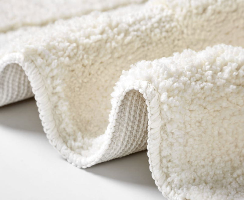 Bath mat and Contour Set - Non Slip Microfibre Plush Soft