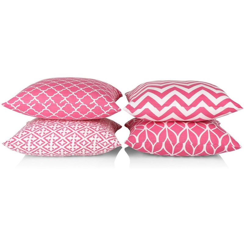 Set of 4 Double Sided Cushion Covers