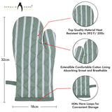 Heat Resistant Oven Mitts Set