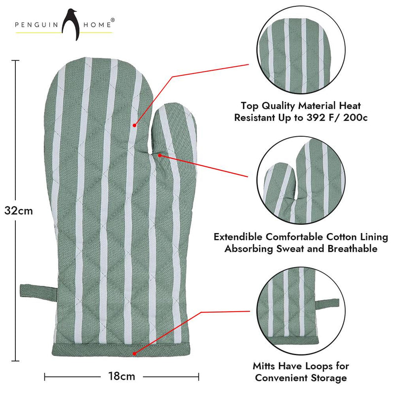 Heat Resistant Oven Mitts Set
