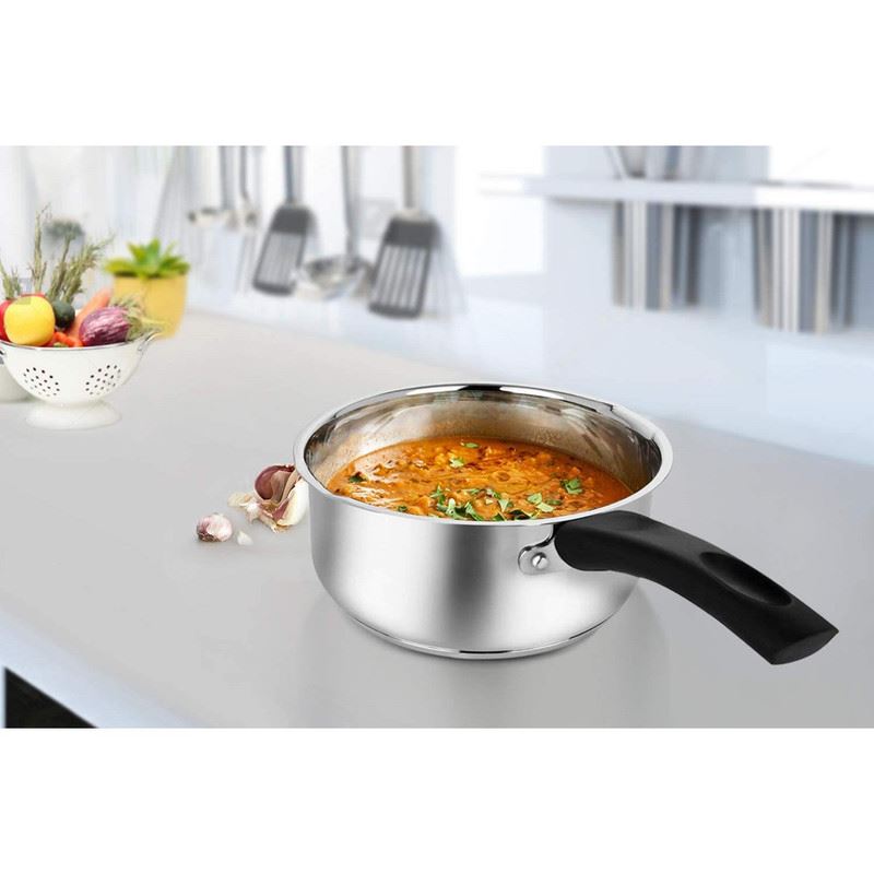 Stainless Steel Sauce Pan with Glass Lid
